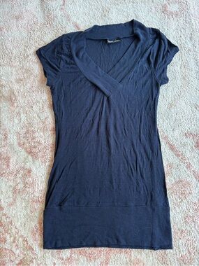 Wet Seal y2k vintage navy blue short sleeve sweater top